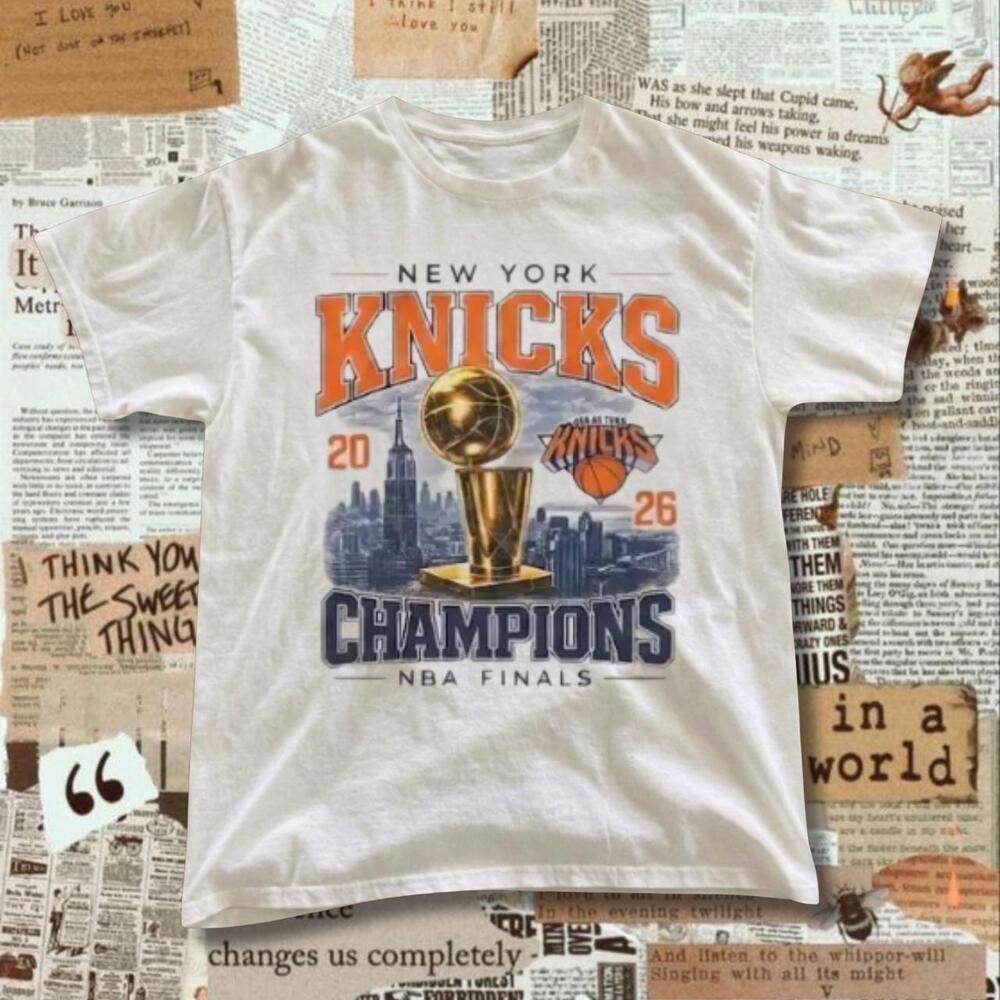New York Knicks 2026 Nba Champions White T-Shirt